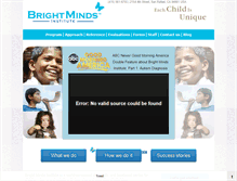 Tablet Screenshot of brightmindsinstitute.com
